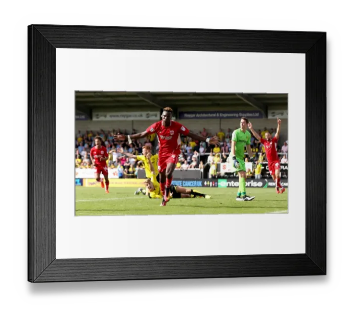 Framed Print : Tammy Abraham's Last-Minute Stunner: Burton Albion vs. Bristol City, Sky Bet Championship (August 13, 2016)