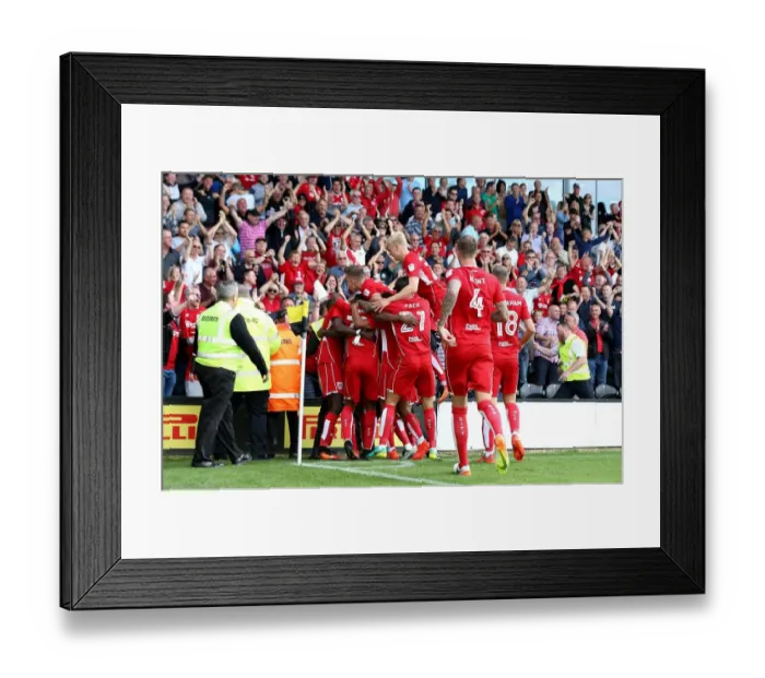 Framed Print : Bristol City's Late Winning Goal by Tammy Abraham against Burton Albion Framed Print : Bristol City's Late Winning Goal by Tammy Abraham against Burton Albion