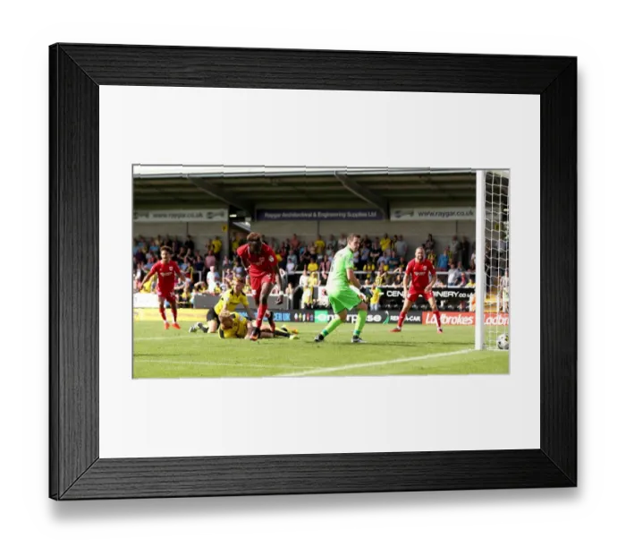 Framed Print : Last-Minute Thriller: Tammy Abraham Scores Dramatic Winner for Bristol City at Burton Albion