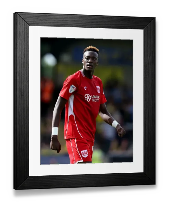 Framed Print : Tammy Abraham in Action: Burton Albion vs. Bristol City, Sky Bet Championship (August 13, 2016)