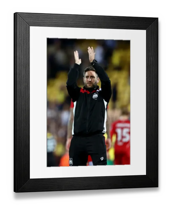 Framed Print : Johnson at the Helm: Bristol City's Sky Bet Championship Clash Against Norwich City