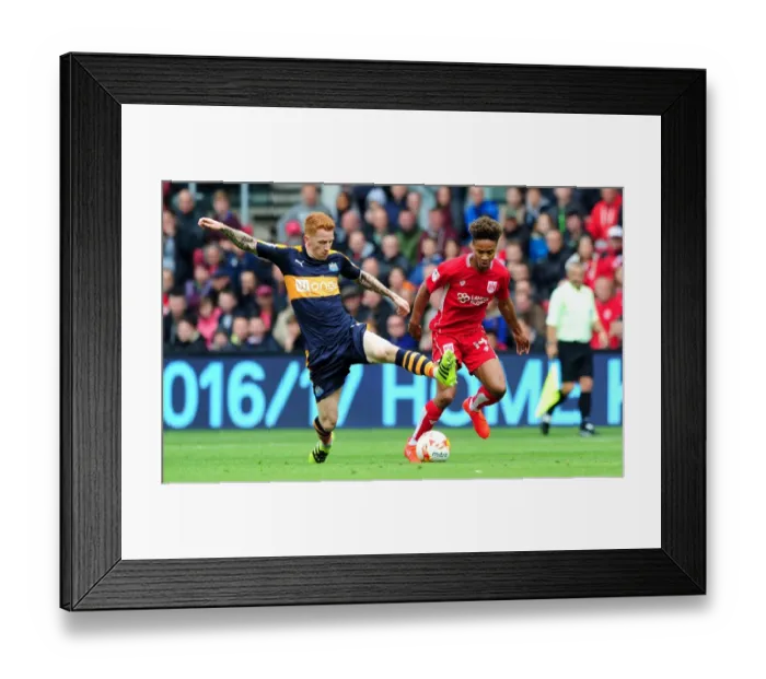 Framed Print : Clash at Ashton Gate: Reid vs Colback Framed Print : Clash at Ashton Gate: Reid vs Colback