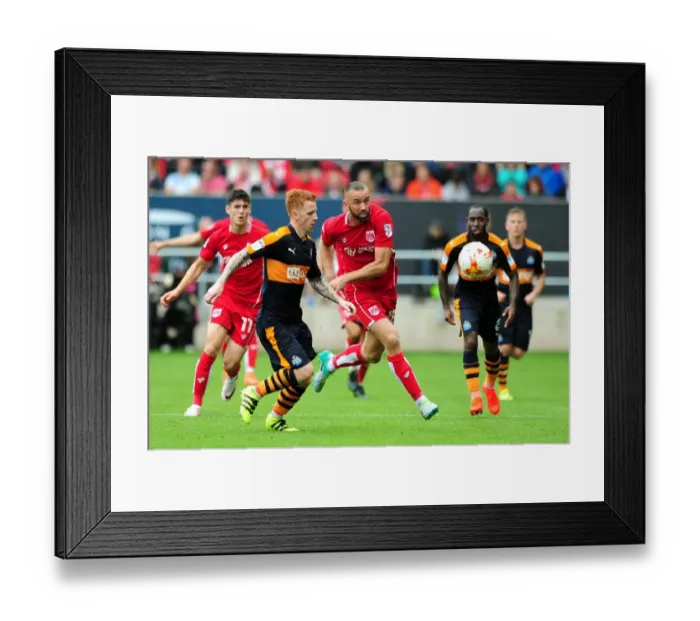 Framed Print : Chasing the Win: Wilbraham Pursues the Ball in Intense Bristol City vs. Newcastle United Match Framed Print : Chasing the Win: Wilbraham Pursues the Ball in Intense Bristol City vs. Newcastle United Match
