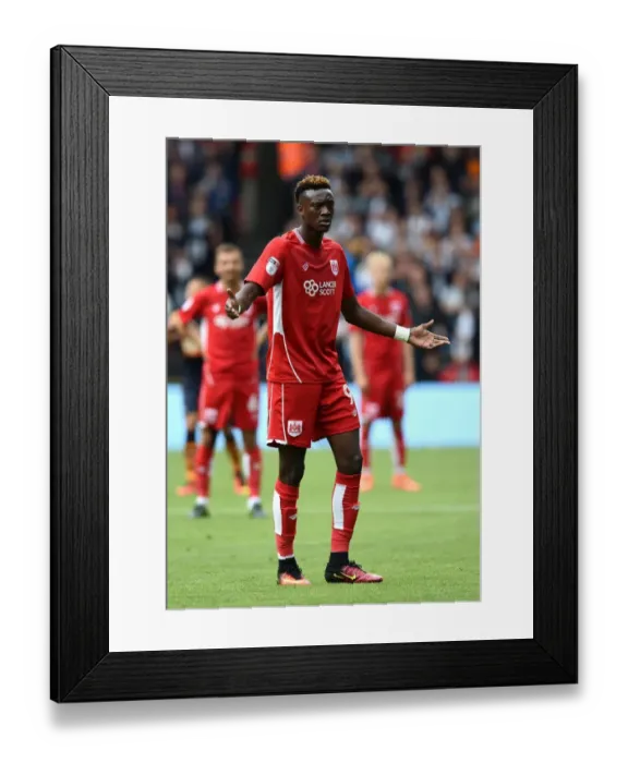 Framed Print : Tammy Abraham's Debut: Bristol City Stuns Newcastle United in Championship Clash