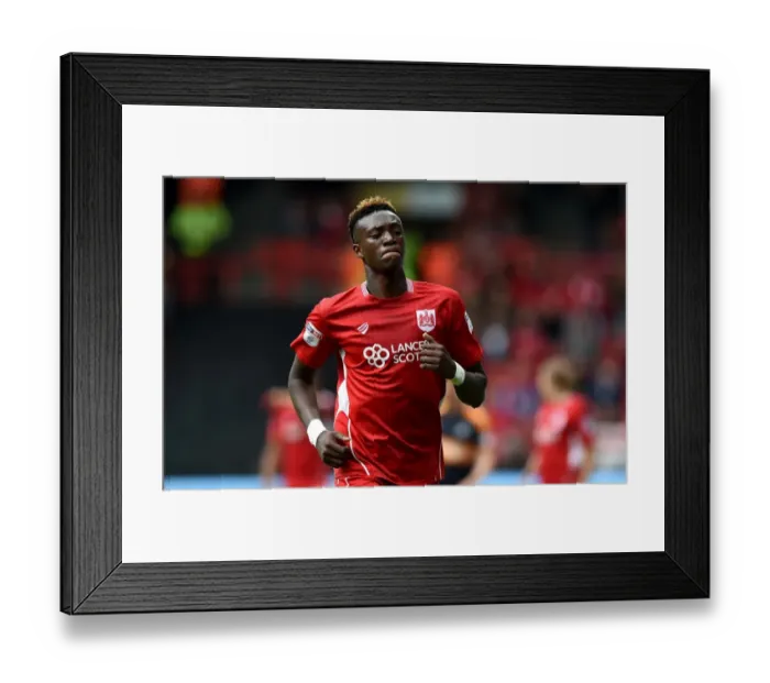 Framed Print : Tammy Abraham's Brilliant Performance: Bristol City vs Newcastle United, Sky Bet Championship (2016)