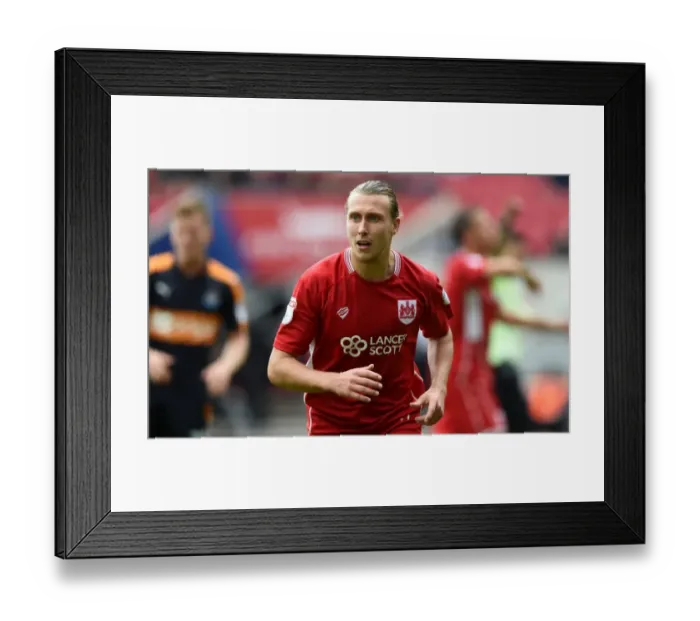 Framed Print : Luke Freeman in Action: Bristol City vs Newcastle United (2016), Sky Bet Championship Framed Print : Luke Freeman in Action: Bristol City vs Newcastle United (2016), Sky Bet Championship