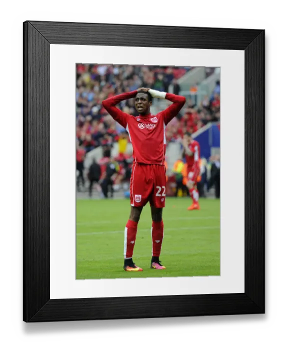 Framed Print : Reaction of Jonathan Kodjia: Bristol City vs Newcastle United, Sky Bet Championship, 2016 Framed Print : Reaction of Jonathan Kodjia: Bristol City vs Newcastle United, Sky Bet Championship, 2016