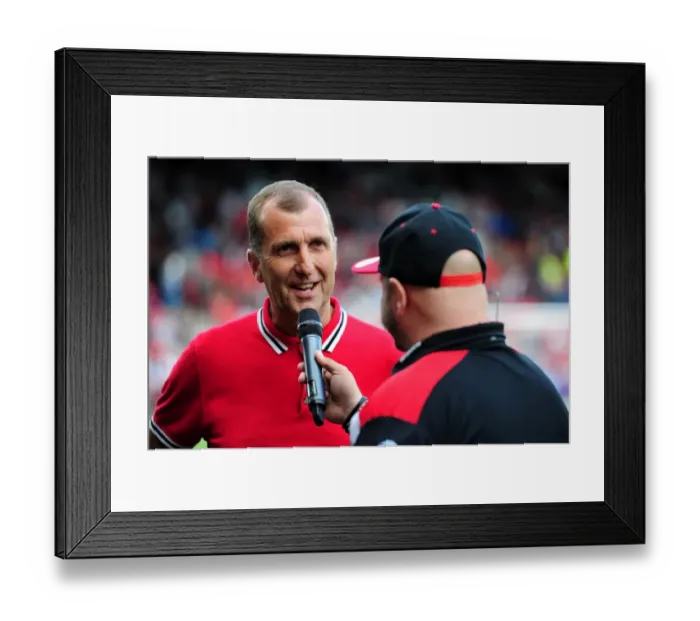 Framed Print : Half-Time Interview with Lancer Scott at Ashton Gate: Bristol City vs Newcastle United, 2016 Framed Print : Half-Time Interview with Lancer Scott at Ashton Gate: Bristol City vs Newcastle United, 2016