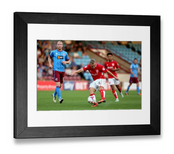 Framed Print : Bristol City's Luke Freeman Scores in EFL Cup Clash vs Scunthorpe United Framed Print : Bristol City's Luke Freeman Scores in EFL Cup Clash vs Scunthorpe United