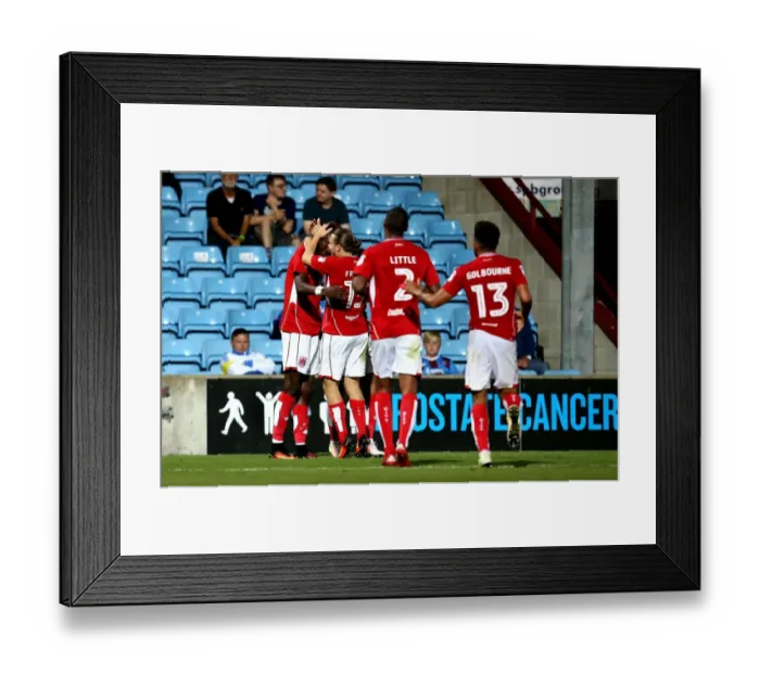 Framed Print : Bristol City's Tammy Abraham Scores the Winning Goal Against Scunthorpe United in EFL Cup Framed Print : Bristol City's Tammy Abraham Scores the Winning Goal Against Scunthorpe United in EFL Cup