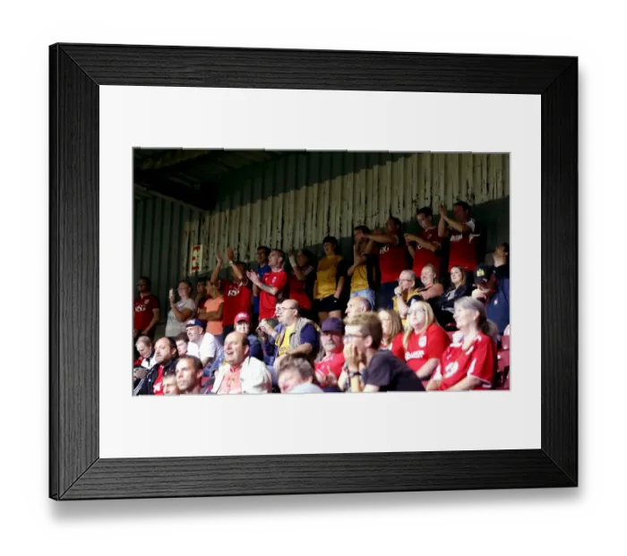 Framed Print : Bristol City Fans Celebrate EFL Cup Victory Over Scunthorpe United