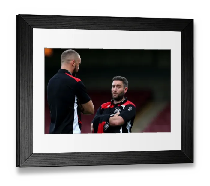 Framed Print : Bristol City's Lee Johnson Conferencing with Aaron Wilbraham during Scunthorpe United Clash, August 2016 Framed Print : Bristol City's Lee Johnson Conferencing with Aaron Wilbraham during Scunthorpe United Clash, August 2016