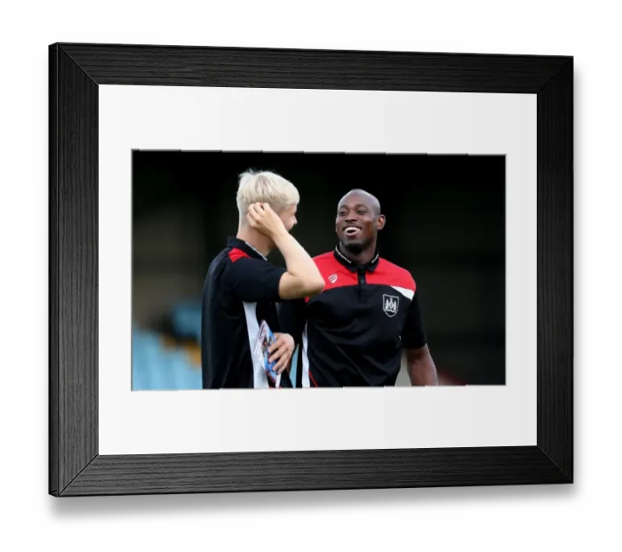 Framed Print : Bristol City Footballers Arrive at Glanford Park Ahead of Scunthorpe United EFL Cup Clash: Arnold Garita and Hordur Magnusson Framed Print : Bristol City Footballers Arrive at Glanford Park Ahead of Scunthorpe United EFL Cup Clash: Arnold Garita and Hordur Magnusson