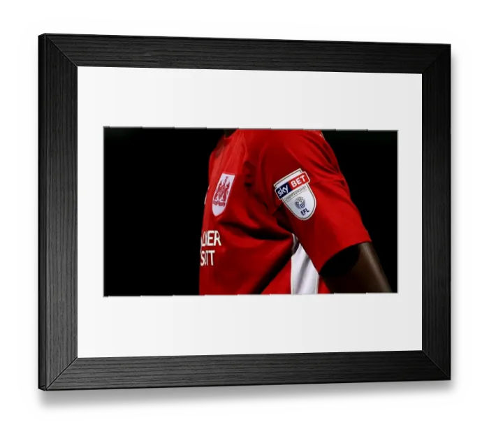 Framed Print : Tammy Abraham in Sky Bet-Branded Bristol City Shirt: Scunthorpe United vs. Bristol City, EFL Cup 2016