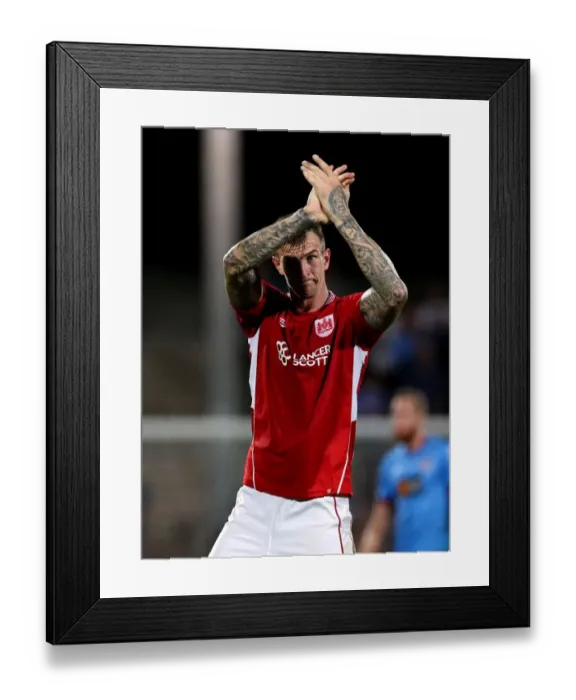 Framed Print : Aden Flint's Triumphant Applause: Bristol City Celebrates EFL Cup Victory over Scunthorpe United Framed Print : Aden Flint's Triumphant Applause: Bristol City Celebrates EFL Cup Victory over Scunthorpe United