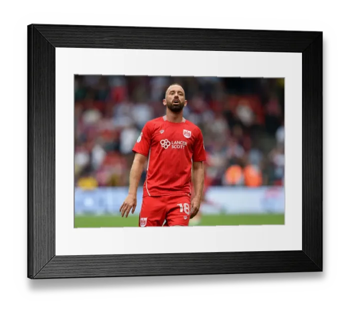 Framed Print : Bristol City vs Aston Villa: Aaron Wilbraham in Action at Ashton Gate, 2016 Framed Print : Bristol City vs Aston Villa: Aaron Wilbraham in Action at Ashton Gate, 2016