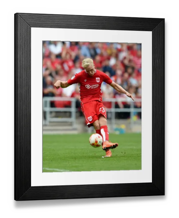 Framed Print : Hordur Magnusson Scores Epic Free-Kick: Bristol City vs. Aston Villa, Sky Bet Championship 2016