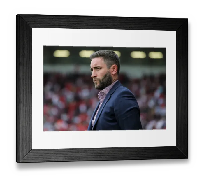 Framed Print : Bristol City Manager Lee Johnson Watches On During Aston Villa Match at Ashton Gate Stadium, 2016 Framed Print : Bristol City Manager Lee Johnson Watches On During Aston Villa Match at Ashton Gate Stadium, 2016