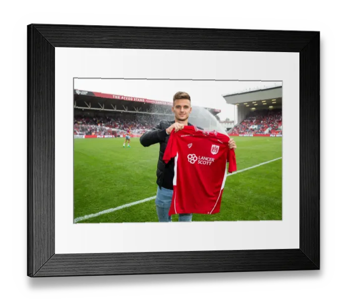 Framed Print : Bristol City Welcomes Jamie Paterson: Half-Time Announcement at Ashton Gate Stadium