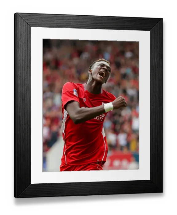 Framed Print : Dramatic Equalizer: Abraham Scores for Bristol City against Aston Villa