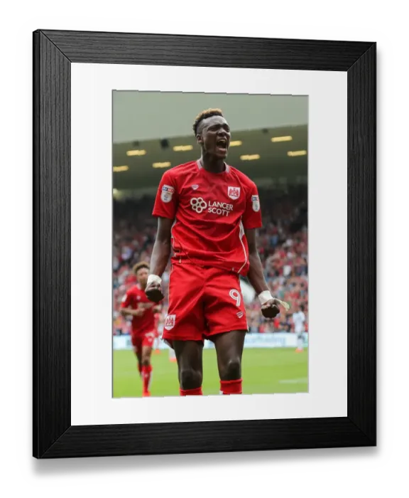 Framed Print : Tammy Abraham's Dramatic Equalizer: Bristol City 1-1 Aston Villa