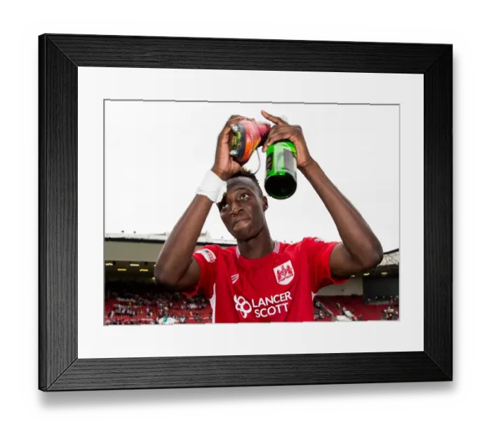 Framed Print : Tammy Abraham's Brilliant Performance: Bristol City's 3-1 Win Over Aston Villa