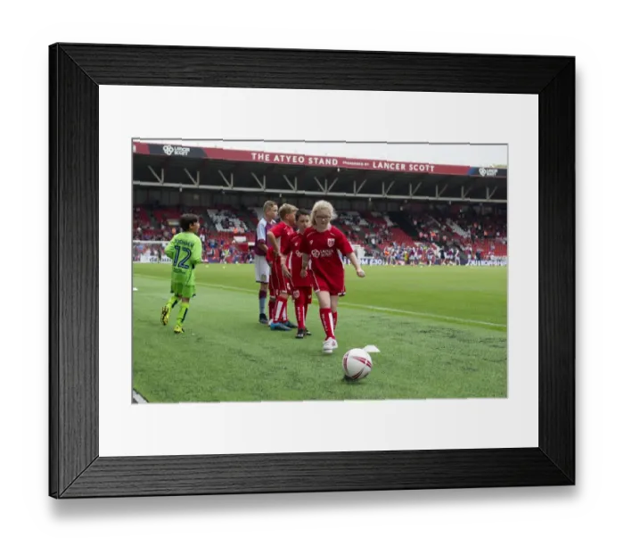 Framed Print : Intense Football Rivalry: Bristol City vs Aston Villa Clash at Ashton Gate, August 2016