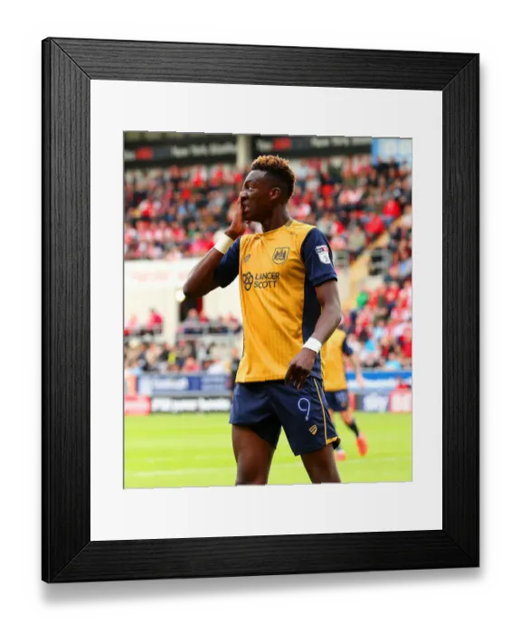 Framed Print : Tammy Abraham's Disappointment: Missed Opportunity for Bristol City against Rotherham United, Sky Bet Championship (September 10, 2016) Framed Print : Tammy Abraham's Disappointment: Missed Opportunity for Bristol City against Rotherham United, Sky Bet Championship (September 10, 2016)