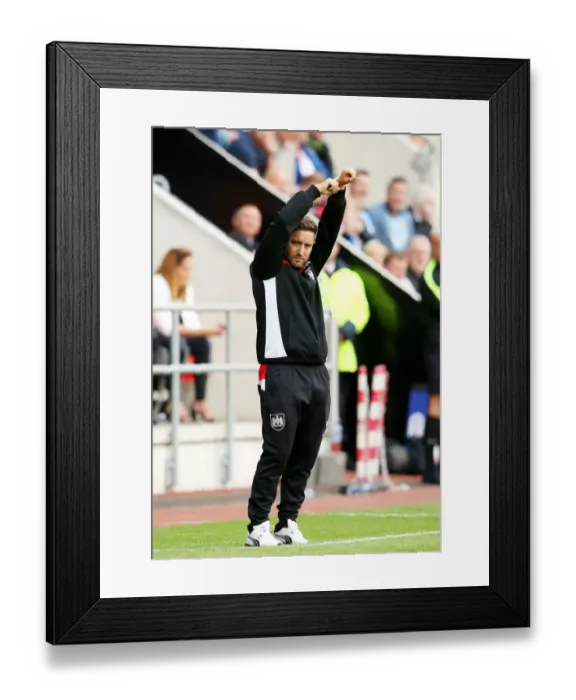 Framed Print : Johnson Protests Time Wasting: Rotherham United vs. Bristol City, Sky Bet Championship (September 10, 2016)