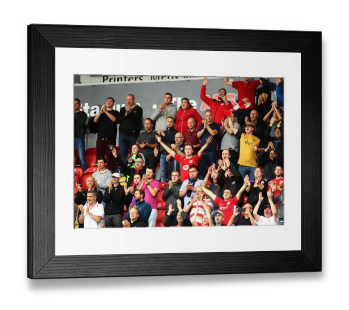 Framed Print : Bristol City Fans Cheering at Rotherham United Match, Sky Bet Championship (September 10, 2016) Framed Print : Bristol City Fans Cheering at Rotherham United Match, Sky Bet Championship (September 10, 2016)