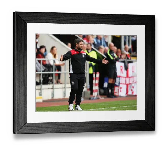 Framed Print : Lee Johnson's Passionate Reaction: Rotherham United vs. Bristol City Championship Clash (September 10, 2016) Framed Print : Lee Johnson's Passionate Reaction: Rotherham United vs. Bristol City Championship Clash (September 10, 2016)