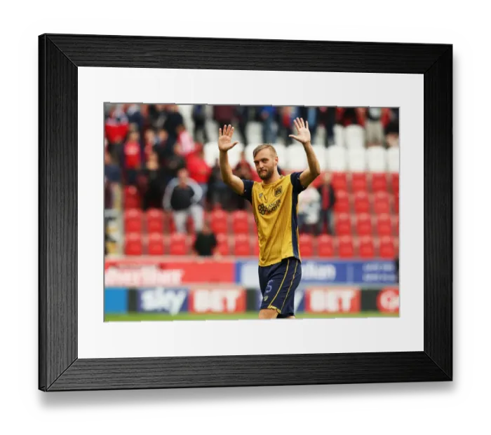 Framed Print : Joel Ekstrand Celebrates with Fans: Rotherham United vs. Bristol City, Sky Bet Championship