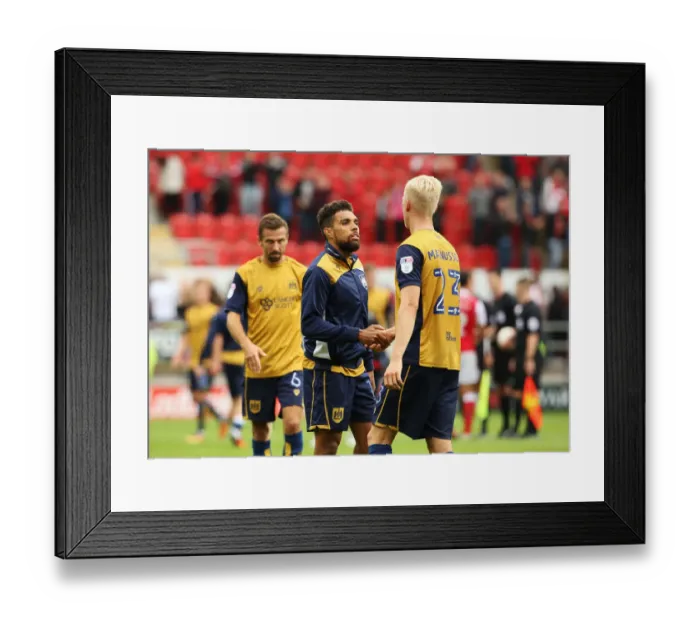Framed Print : Bristol City Footballers Scott Golbourne and Hordur Magnusson Share a Moment after Rotherham United Match, September 10, 2016 Framed Print : Bristol City Footballers Scott Golbourne and Hordur Magnusson Share a Moment after Rotherham United Match, September 10, 2016