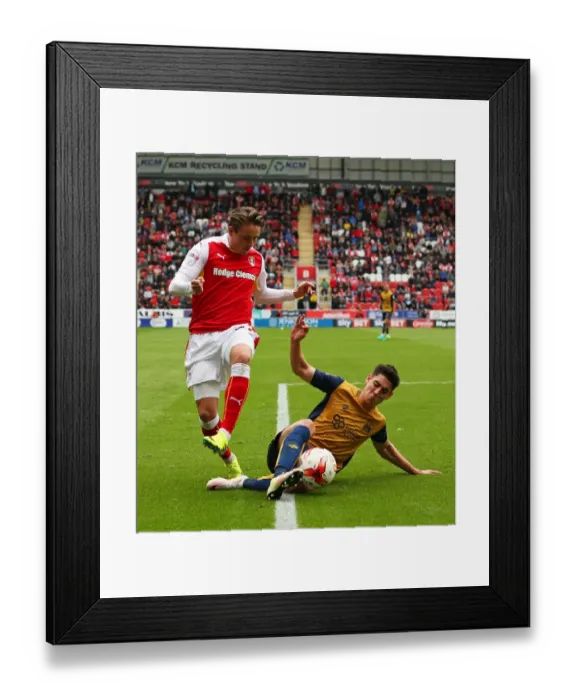 Framed Print : Bristol City's Callum O'Dowda Wins Tackle Against Rotherham United