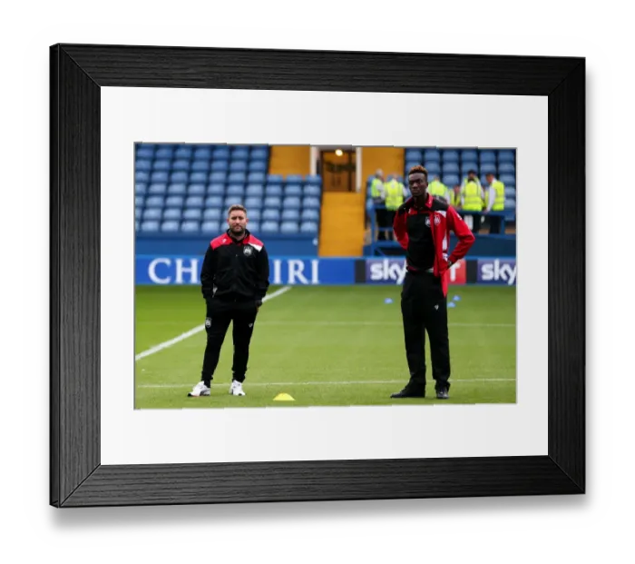 Framed Print : Bristol City FC: Lee Johnson and Tammy Abraham Pre-Match Stroll at Hillsborough (Sheffield Wednesday vs. Bristol City, 2016) Framed Print : Bristol City FC: Lee Johnson and Tammy Abraham Pre-Match Stroll at Hillsborough (Sheffield Wednesday vs. Bristol City, 2016)