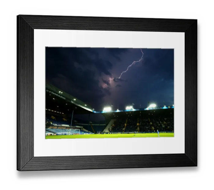 Framed Print : Thunder Delay: Sheffield Wednesday vs. Bristol City - A Dramatic Start at Hillsborough Framed Print : Thunder Delay: Sheffield Wednesday vs. Bristol City - A Dramatic Start at Hillsborough