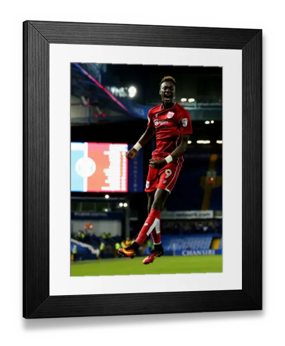 Framed Print : Tammy Abraham's Stunner: Bristol City's Historic First Goal vs Sheffield Wednesday (September 13, 2016)