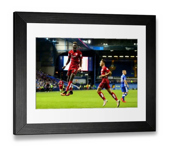 Framed Print : Tammy Abraham's Stunner: Bristol City's First Goal vs Sheffield Wednesday, September 13, 2016