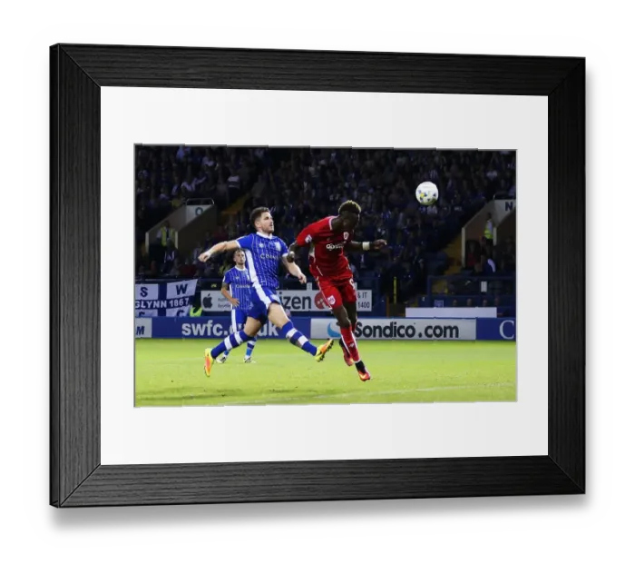Framed Print : Tammy Abraham Scores Second Goal: Sheffield Wednesday vs. Bristol City, Sky Bet Championship (September 13, 2016)