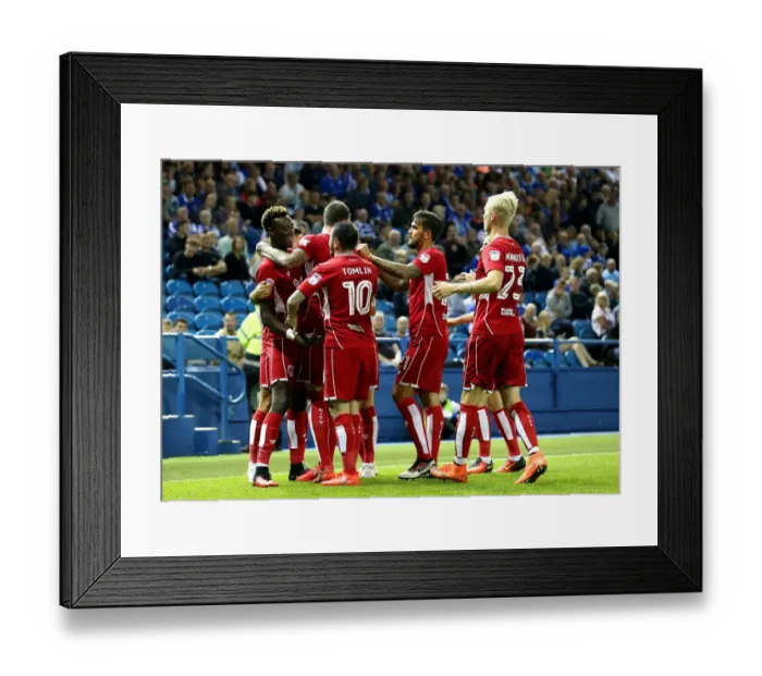 Framed Print : Tammy Abraham Scores Historic First Goal for Bristol City Against Sheffield Wednesday, 2016 Framed Print : Tammy Abraham Scores Historic First Goal for Bristol City Against Sheffield Wednesday, 2016
