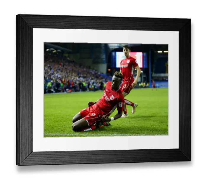 Framed Print : Tammy Abraham's Double: Sheffield Wednesday vs. Bristol City, 13 September 2016 (Sky Bet Championship)