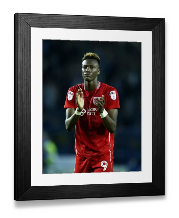 Framed Print : Tammy Abraham's Disappointment: Sheffield Wednesday vs. Bristol City (September 13, 2016)