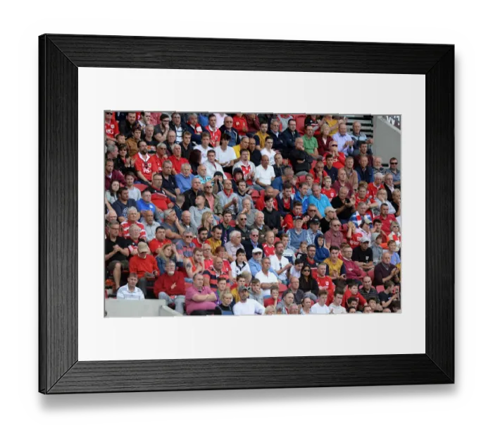 Framed Print : Bristol City Fans Watch Intently as Derby County Match Unfolds at Ashton Gate Stadium Framed Print : Bristol City Fans Watch Intently as Derby County Match Unfolds at Ashton Gate Stadium