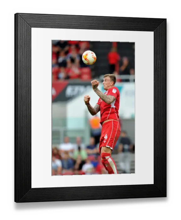 Framed Print : Aden Flint of Bristol City in Action Against Derby County, Sky Bet Championship, Ashton Gate Stadium, Bristol, England, 2016