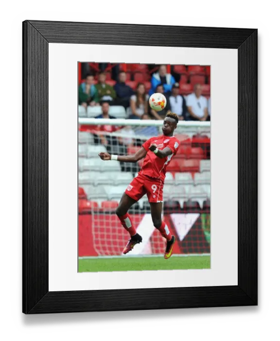 Framed Print : Tammy Abraham in Action: Bristol City vs Derby County, Sky Bet Championship, Ashton Gate Stadium, 2016