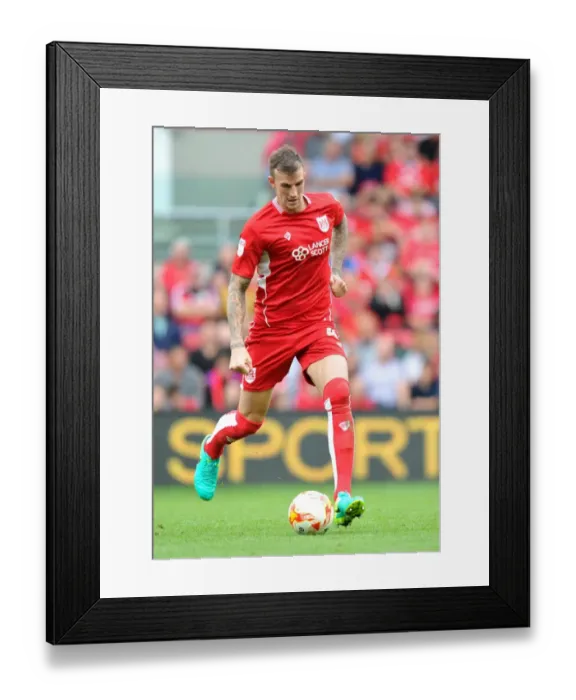 Framed Print : Aden Flint in Action: Bristol City vs. Derby County, Sky Bet Championship, Ashton Gate Stadium, September 17, 2016