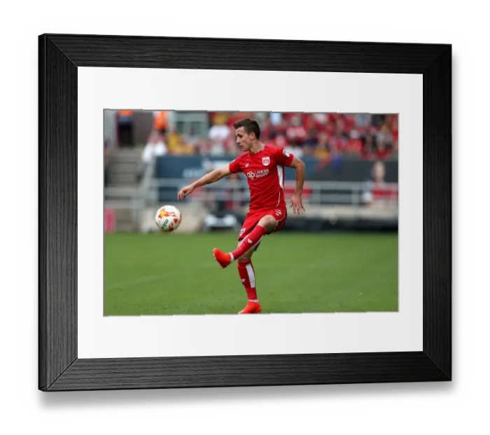 Framed Print : Bristol City vs Derby County: Joe Bryan in Action at Ashton Gate Stadium, 2016 Framed Print : Bristol City vs Derby County: Joe Bryan in Action at Ashton Gate Stadium, 2016