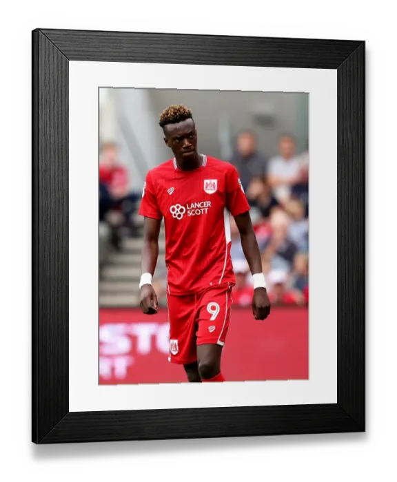 Framed Print : Bristol City vs Derby County: Tammy Abraham in Action at Ashton Gate Stadium, 2016 Framed Print : Bristol City vs Derby County: Tammy Abraham in Action at Ashton Gate Stadium, 2016