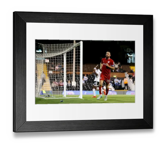 Framed Print : Aaron Wilbraham's Equalizer: Fulham v Bristol City EFL Cup Clash, September 2016 Framed Print : Aaron Wilbraham's Equalizer: Fulham v Bristol City EFL Cup Clash, September 2016