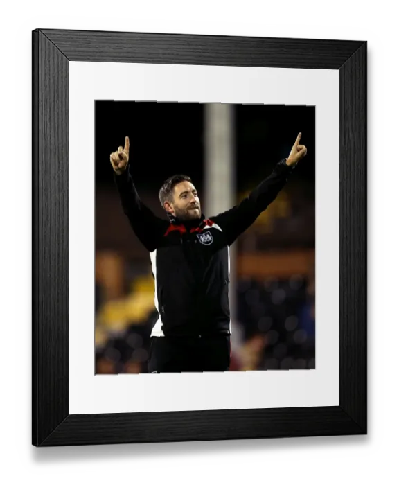 Framed Print : Bristol City Celebrates Upset Win Over Fulham in EFL Cup